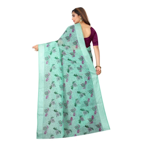 Cotton Saree (Cgreen,5-6Mtrs) - Image 3