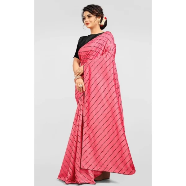 Vichitra Saree with Blouse (Gajari, 5-6 Mtrs) - Image 3
